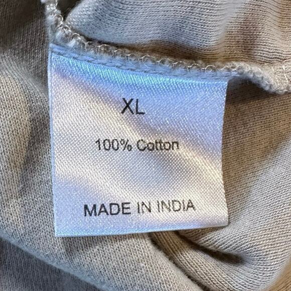 Love, Peace‎ & Lazy Days "Love Everybody" Embroidered Crop T-Shirt Beige XL - Picture 3 of 4